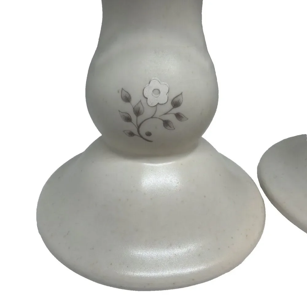 Vintage Pfaltzgraff Heirloom Stoneware Candlestick Holders 5